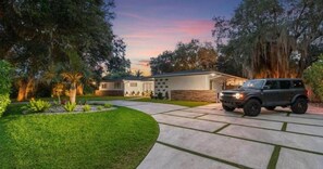 Front of property - evening/night - Entertaining Villa by Glam Homes (North Miami Beach)