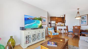 Luxury Condo, Balcony, Ocean View | Living area