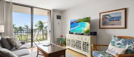 Lyxlägenhet - balkong - havsutsikt | Vardagsrum