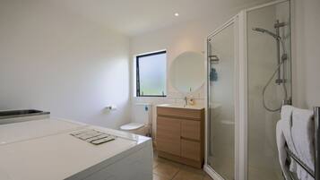 Shower, hair dryer