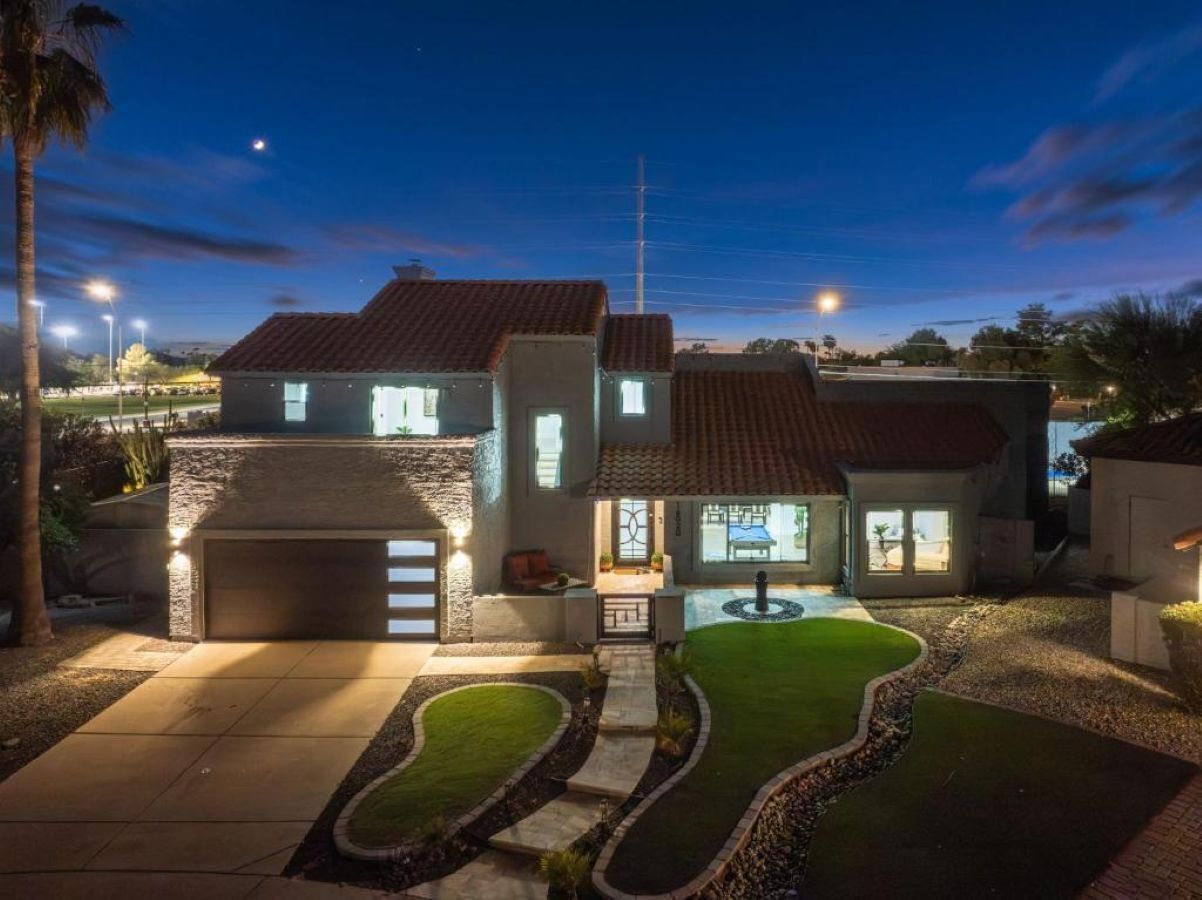 Front of property - evening/night