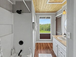 Bathroom - 100 Acre Off Grid Waterfall Ranch Home (Nīnole)