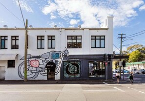 Exterior - Alfresco Modern Camperdown Apartment w/ Parking (Camperdown)