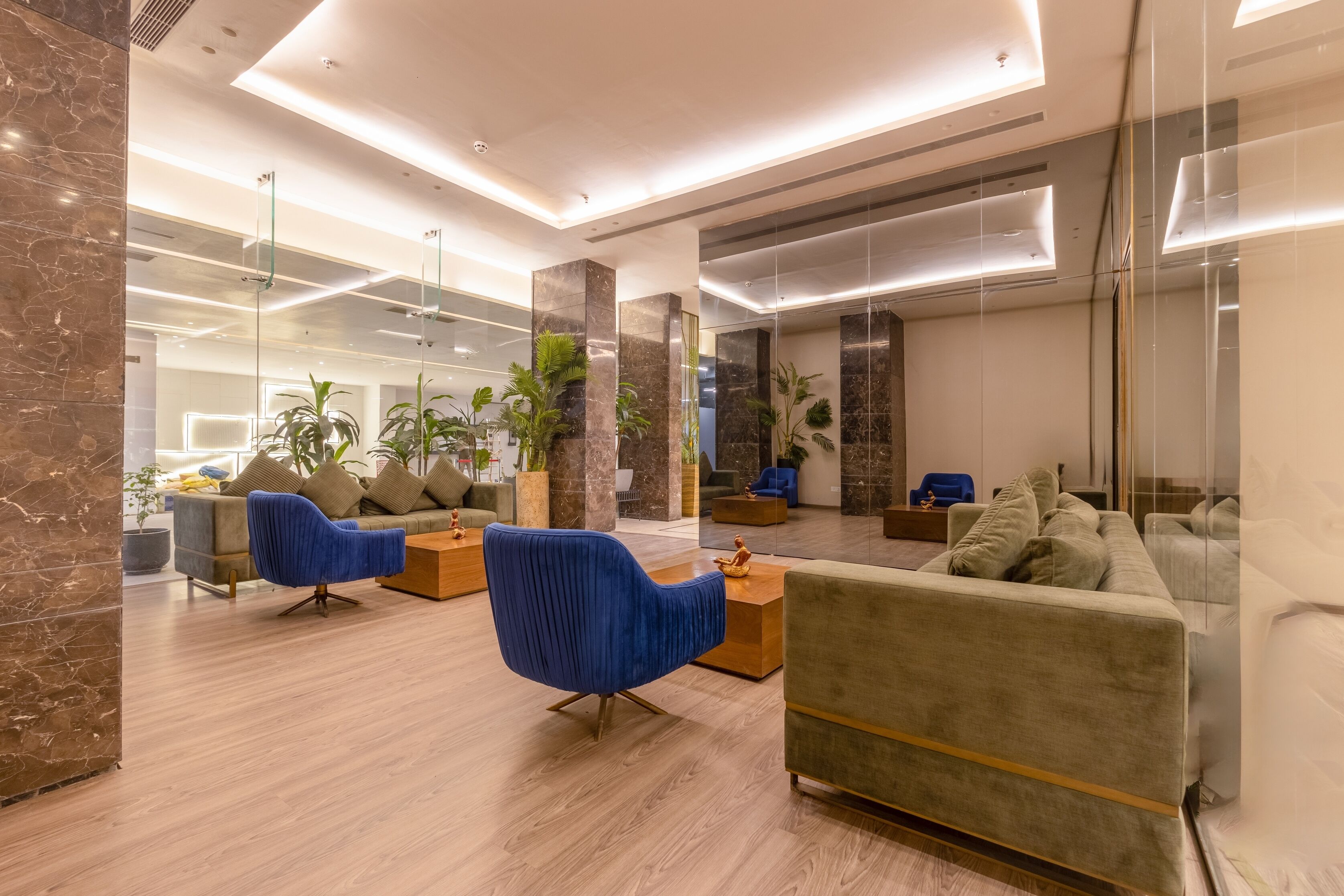 Sala de estar en el lobby