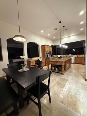 Dining - Modern Ridge Retreat | Saltwater Pool + Mountain Views (Tucson)