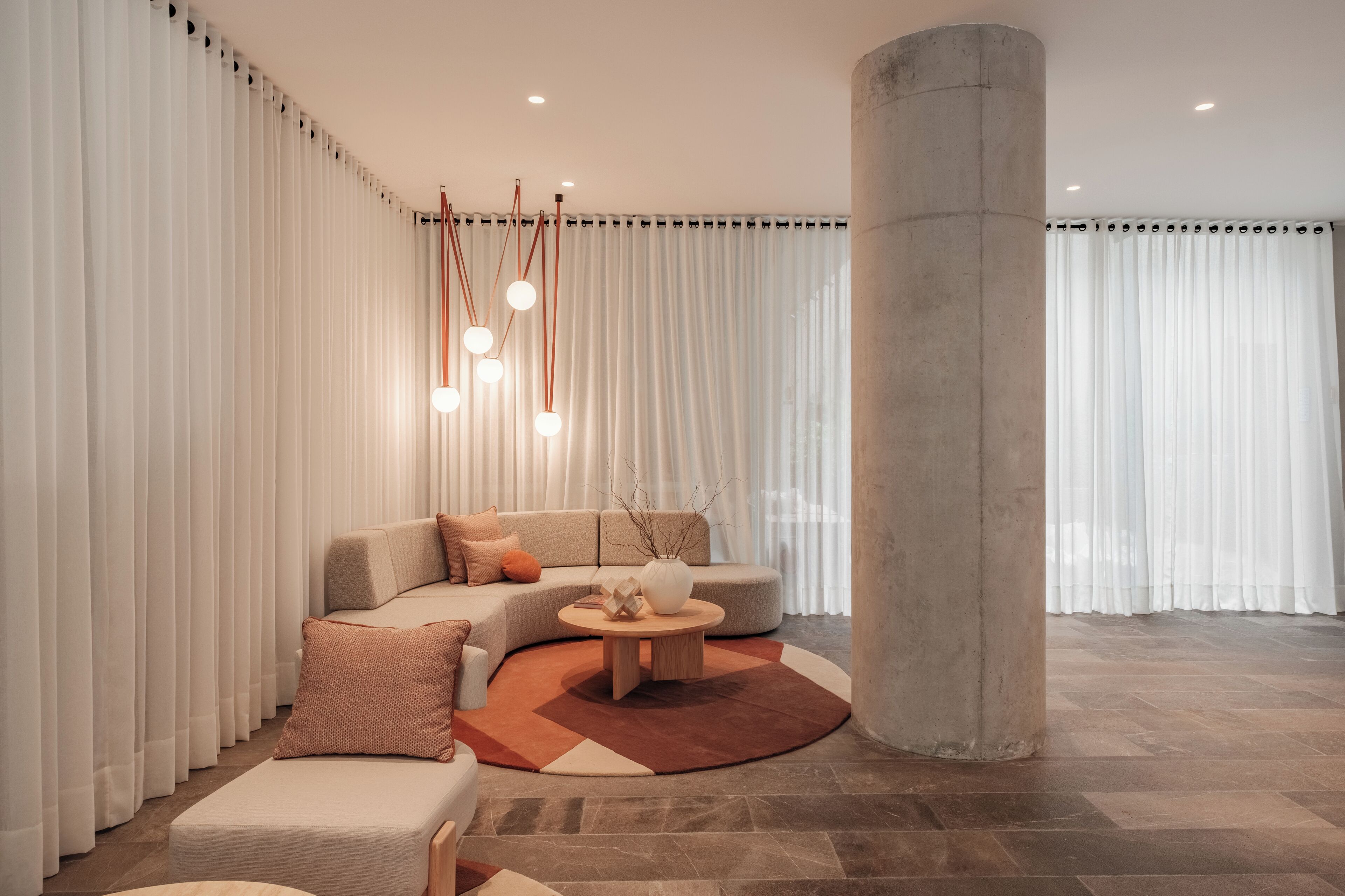 Sala de estar en el lobby