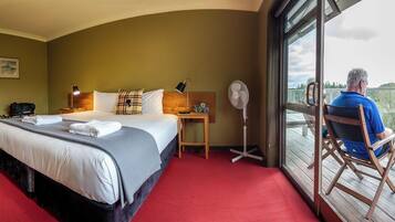 Chambre Double ou avec lits jumeaux, balcon, vue vallée