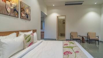 Villa, balcon, vue colline