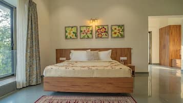 Villa, balcon, vue colline