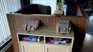 Games room - Stunning Cabin Getaway Perfect for Large Groups Situated in Boyne Falls, Michigan (Boyne Falls)
