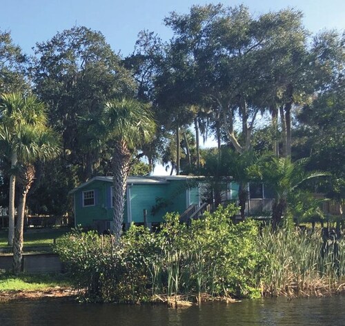 Waterfront Cottage Rental with a Dock on the San Sebastian River, Florida