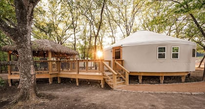 A Yurt for Everyone: Family and Friends Getaway in Bandera, TX