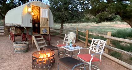 Shepherds Camp Wagon Near Capitol Reef National Park