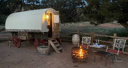 Shepherds Camp Wagon Near Capitol Reef National Park
