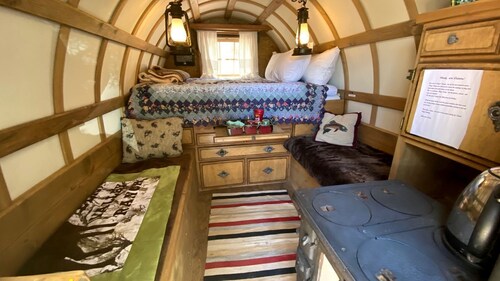 Shepherds Camp Wagon Near Capitol Reef National Park