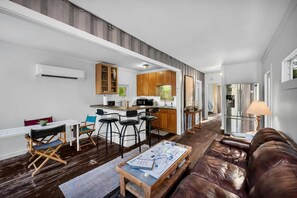 Living area - Upcycled Shipping Containers Transformed into a Glamping Home for a Unique Florida Vacation (Jupiter)
