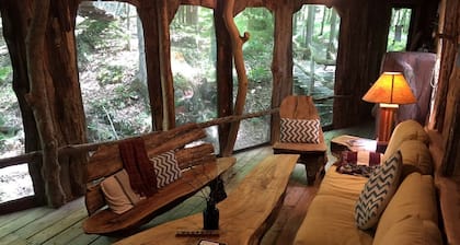 Uniquely Crafted Tree House Rental near Lake Saint Catherine, Vermont