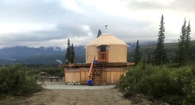Glamping Yurt Rental near Denali Park for a Vacation in Alaska