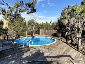 Pool - The Ultimate Romantic Getaway: Charming Cabin with a Hot Tub in Wimberley, Texas (Wimberley)