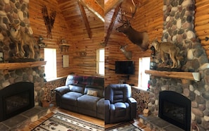 Interior - Rustic Log Cabin on the Upper Peninsula in Blaney Park, Michigan (Blaney Park)