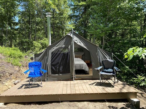 Reconnect with Nature at this Glamping Tent in East Wakefield, New Hampshire