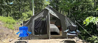 Reconnect with Nature at this Glamping Tent in East Wakefield, New Hampshire