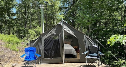 Reconnect with Nature at this Glamping Tent in East Wakefield, New Hampshire