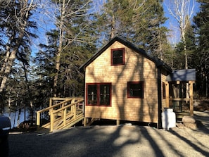 Exterior - Secluded, Dog-Friendly Lakefront Cabin on Pristine Lake, Maine, for Wonderfully Romantic Getaways to Nature (Marshfield)