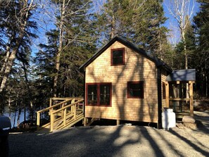 Exterior - Secluded, Dog-Friendly Lakefront Cabin on Pristine Lake, Maine, for Wonderfully Romantic Getaways to Nature (Marshfield)