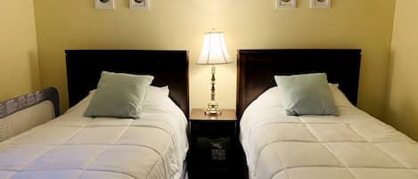 4 bedrooms, travel cot, WiFi, bed sheets