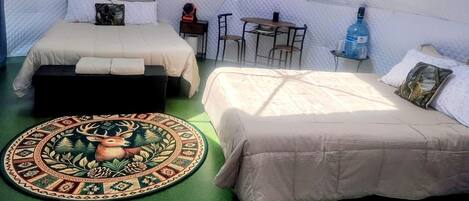 1 bedroom, bed sheets