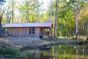 Exterior - Cabin with Jacuzzi Tub for a Creekside Getaway near Guntersville Lake, Alabama (Union Grove)