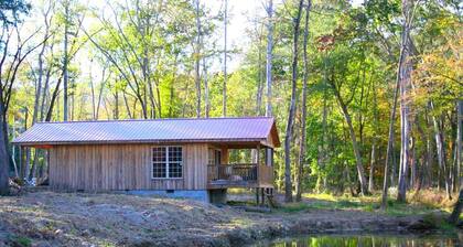 Cabin with Jacuzzi Tub for a Creekside Getaway near Guntersville Lake, Alabama