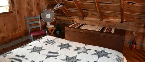 1 bedroom, desk, bed sheets