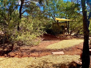 Property grounds - Rustic Tree House Rental with a Fire Pit in Bernalillo County, New Mexico (Tijeras)