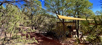 Rustic Tree House Rental with a Fire Pit in Bernalillo County, New Mexico