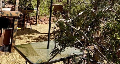 Rustic Tree House Rental with a Fire Pit in Bernalillo County, New Mexico