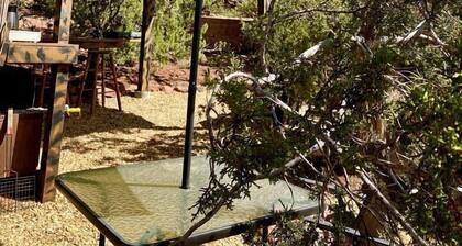 Rustic Tree House Rental with a Fire Pit in Bernalillo County, New Mexico