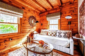 Interior - Modern, Cozy, Idyllic Log Cabin Secluded on 6 Serene Acres, Stone Ridge, New York (Stone Ridge)