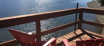 Amazing Sunrise at Coastal Luxury Cabin Rental on Herron Island with Fire Pit and Paddle Boarding near Olympia, Washington