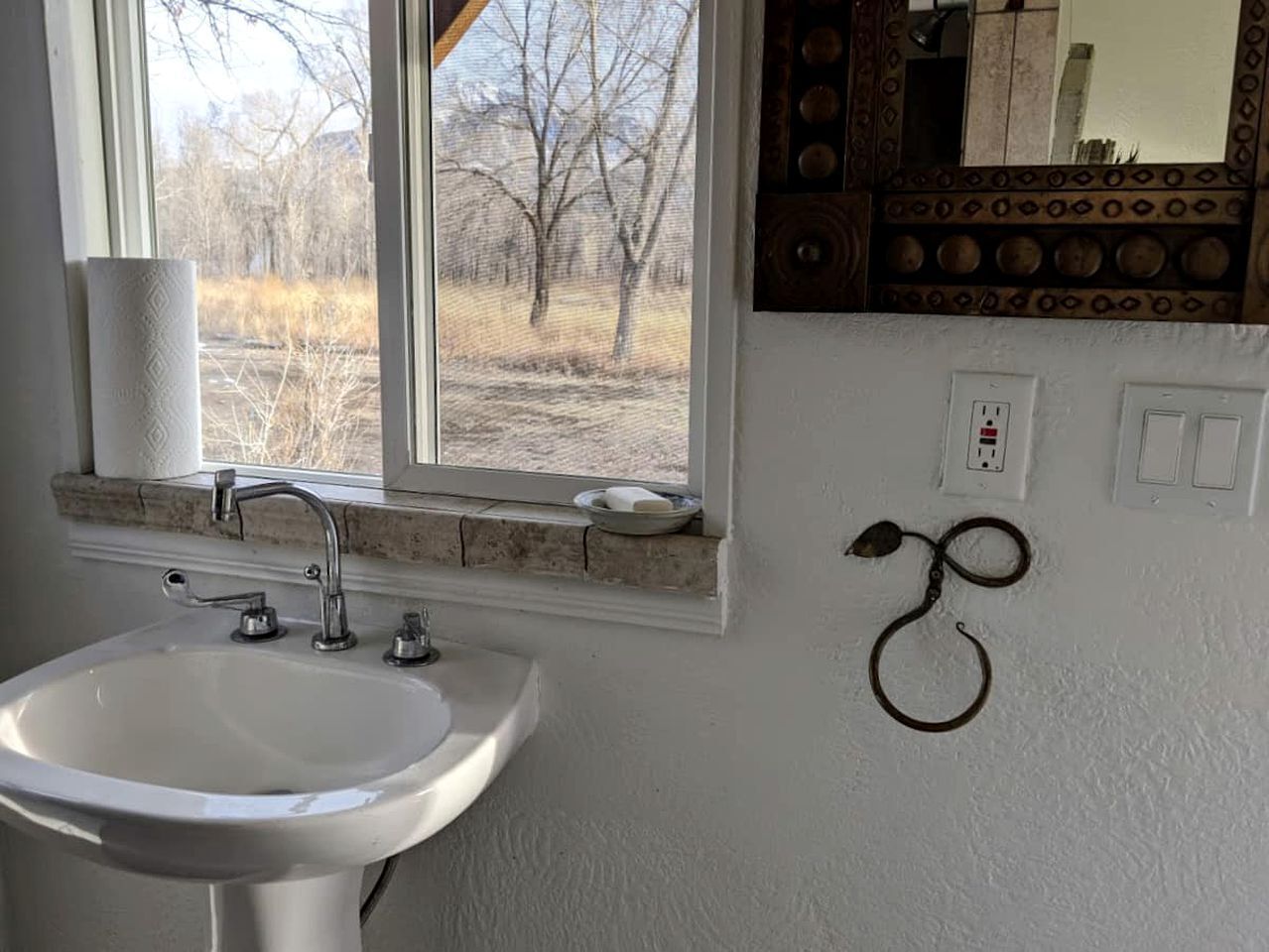 Hair dryer, toilet paper