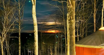 Mother Nature Glamping Getaway in a Countryside Yurt near Fancy Gap