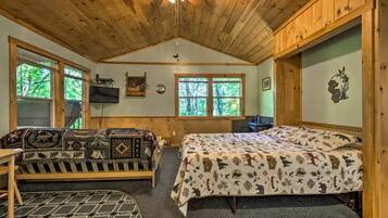 1 habitación, tabla de planchar con plancha, wifi y ropa de cama