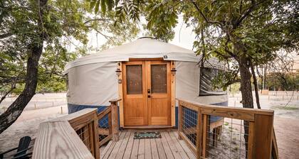 Enchanting Glamping Yurt with Access to the Tranquil Medina River in Bandera, Texas