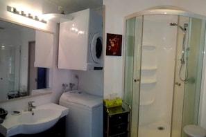 Hair dryer, soap, shampoo