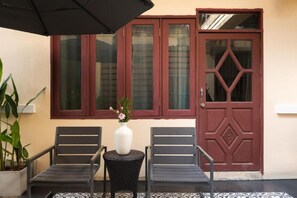 Deluxe-Zimmer, Balkon, Gartenblick | Ausblick vom Zimmer