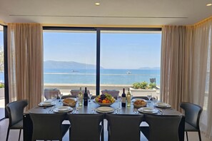 Family Penthouse, Multiple Bedrooms, Sea Facing (La Terrazza Azzurra) | Dining