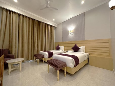 Superior Double or Twin Room, Garden View | In-room safe, soundproofing, iron/ironing board, free WiFi. A S Hotels Khajuraho
