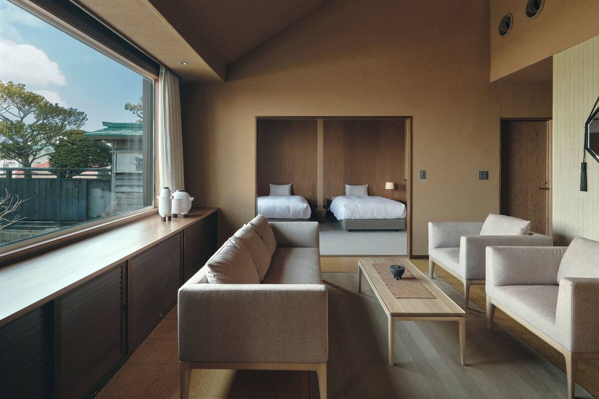 Kamar Quadruple Mewah, pemandangan pelabuhan | Area keluarga