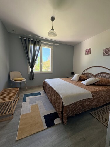 Mon Calme - Charming 3-star furnished apartment in a peaceful, rejuvenating setting 5 minutes from the sea.